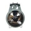 rear view of fixed-pitch bow thruster