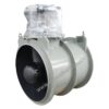 side view of controllable-pitch bow thruster