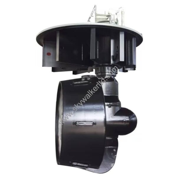 side view of well mounted azimuth thruster