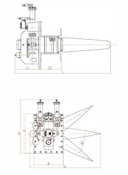 dimensions of service fixed fin stabilizer